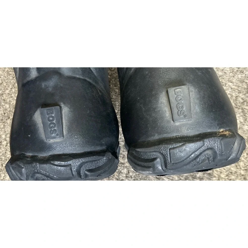 Bogs Classic Mid Waterproof Neoprene Rubber Boots Men's 17 Black Insulated